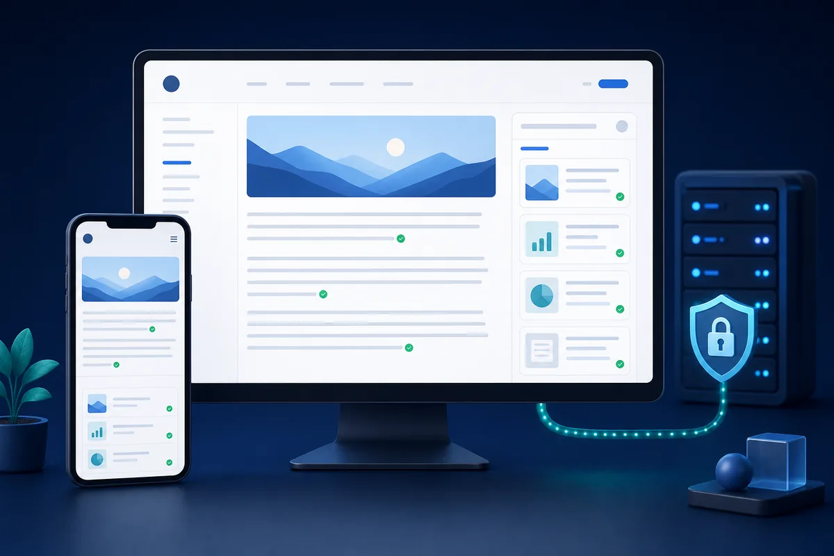 VeriFact Standalone Blog 1.0.0 responsive article interface with claim markers and evidence panels